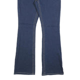 COPPER FLASH Womens Blue Regular Fit Bootcut Denim Jeans W28 L32 Stylish Stitch