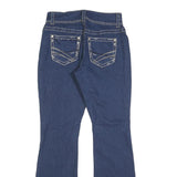 COPPER FLASH Womens Blue Regular Fit Bootcut Denim Jeans W28 L32 Stylish Stitch