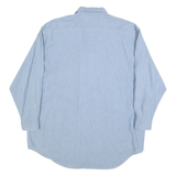 COCA COLA Mens Blue Denim Shirt L Cotton Blend Casual Long Sleeve Button
