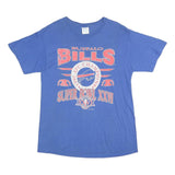 TULTEX Mens Blue XL Graphic T-Shirt Short Sleeve Crew Neck NFL Super Bowl