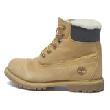 TIMBERLAND Womens 6 Inch Classic Premium Leather Boots Wheat UK 4 Fur Lined