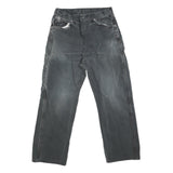 DICKIES Mens Jeans Black Regular Straight Denim Medium W30 L25 Workwear