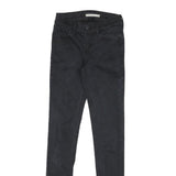 LEVIS 710 Womens Jeans Black Slim Skinny Denim Raw W22 L29 Stretch High Waist