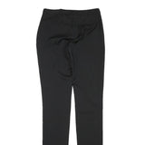 BURBERRY Womens Wool Blend Black Slim Straight Trousers W27 L35 Formal Office