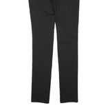 BURBERRY Womens Wool Blend Black Slim Straight Trousers W27 L35 Formal Office
