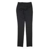 BURBERRY Womens Wool Blend Black Slim Straight Trousers W27 L35 Formal Office