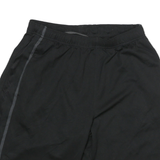 NIKE Mens Black Sports Polyester Blend Casual Shorts S W26 Athletic Gym Wear
