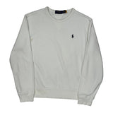 Polo By Ralph Lauren Sweatshirt - Medium White Cotton