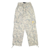 Womens Relaxed Fit Beige & Grey Digital Camouflage Cargo Trousers W30 L33 Cotton