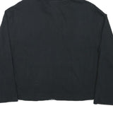 NIKE Womens Black Hoodie Full Zip M Cotton Blend Casual Sportswear