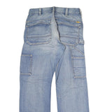 MELTIN POT Womens Jeans Blue Regular Straight Denim Light W30 L30 Casual