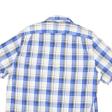 NAUTICA Mens Blue White & Black Check Shirt 2XL Cotton Blend Casual
