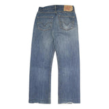 LEVI'S 501 Mens Jeans Blue Regular Straight Denim Medium W32 L30 Classic Zip