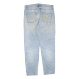 CARHARTT Mens Regular Fit Light Blue Denim Jeans W36 L30 Zip Closure Classic