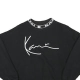 KARL KANI Womens Black Sweatshirt Crew Neck XS Logo Print