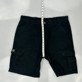 Wrangler Cargo Shorts - 37W 10L Black Cotton