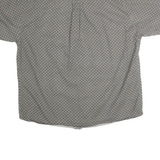 ROUTE 66 Mens Grey Cotton Geometric Print Shirt L Button Down Summer Casual