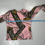 Realtree Camo Long Sleeve T-Shirt - Large Pink Cotton