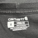 Carhartt T-Shirt - Medium Black Cotton
