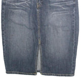 LEVI'S Womens Blue Denim Pencil Knee Length Woven Skirt M Classic Fit