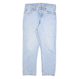 LEVI'S 501 Womens Jeans Blue Regular Straight Denim Light W28 L26 Classic Fit