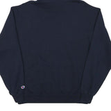 CHAMPION Mens Navy Hoodie L Cotton Blend Pullover Casual Sweatshirt