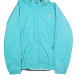 THE NORTH FACE Womens Blue XL Nylon Jacket Lightweight Hooded Zip Outdoor