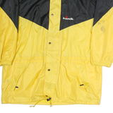 KAMIK Mens Black & Yellow Zip Polyester XL Jacket Outdoor Windbreaker