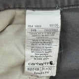 Carhartt Carpenter Trousers - 35W 32L Grey Cotton Blend