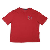NAUTICA Mens Red Graphic T-Shirt 2XL Short Sleeve Crew Neck Cotton Blend Casual