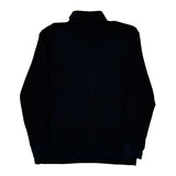 Tommy Hilfiger Long Sleeve Polo Shirt - Large Black Cotton
