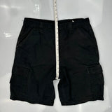 Aeropostale Cargo Shorts - 34W 10L Black Cotton