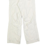 BUG STAR Womens Cotton Blend White Relaxed Cargo Trousers W32 L28