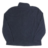 STARTER Mens Navy Blue Zip Up Jacket L Polyester Casual Plain