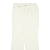 RALPH LAUREN POLO JEANS COMPANY Womens Cotton Blend White Regular Straight