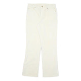 RALPH LAUREN POLO JEANS COMPANY Womens Cotton Blend White Regular Straight