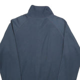 CARHARTT Mens Navy Blue Jacket S Jersey Zip Plain Casual Lightweight