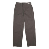 RED KAP Mens Polyester Blend Brown Regular Fit Straight Leg Trousers W27 L28