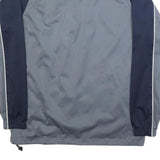 ADIDAS Mens Grey & Navy Basketball Jacket M Polyester Zip Classic Sport