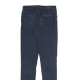 TOMMY HILFIGER Womens Cotton Blend Navy Slim Skinny Trousers W24 L27 Stylish