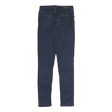 TOMMY HILFIGER Womens Cotton Blend Navy Slim Skinny Trousers W24 L27 Stylish