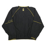 GENUINE STUFF COLLEGIATE Mens Black & Yellow V-Neck XL College Hawk Sweatshirt