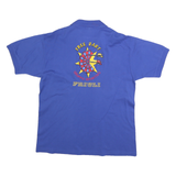 Mens Blue Polo Shirt Free Dart Gruppo Sportivo Friuli Short Sleeve Cotton Blend