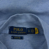 Polo By Ralph Lauren 1/4 Zip - Large Blue Cotton