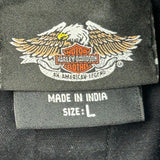 Harley Davidson Jacket - Large Black Cotton