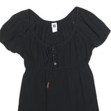 GAP Womens Black Basic Top Short Sleeve Round Neck XS Lightweight