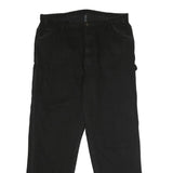 DICKIES Mens Relaxed Black Cotton Denim Jeans W40 L32 Workwear Casual Zip