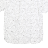 LEVI'S Mens White & Grey Floral Print Cotton Blend Shirt M Summer Casual