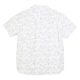 LEVI'S Mens White & Grey Floral Print Cotton Blend Shirt M Summer Casual