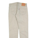 LEVI'S Mens Slim Beige Cotton Blend Trousers W30 L32 Zip Casual Pants